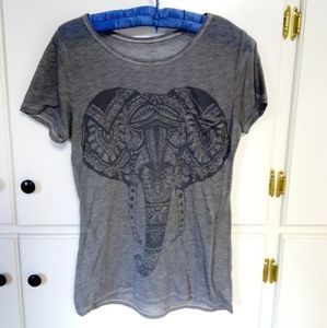 Wellworn Sheer Elephant Tee